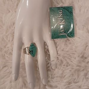 Jay King Hubei Turquoise Ring Size 9 NEW